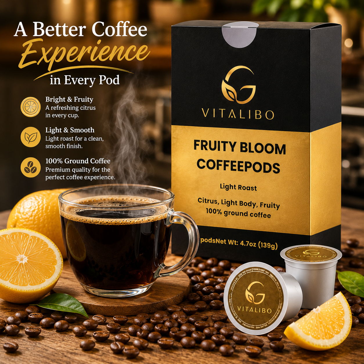 Fruity Bloom Coffee Pods (Light Roast)