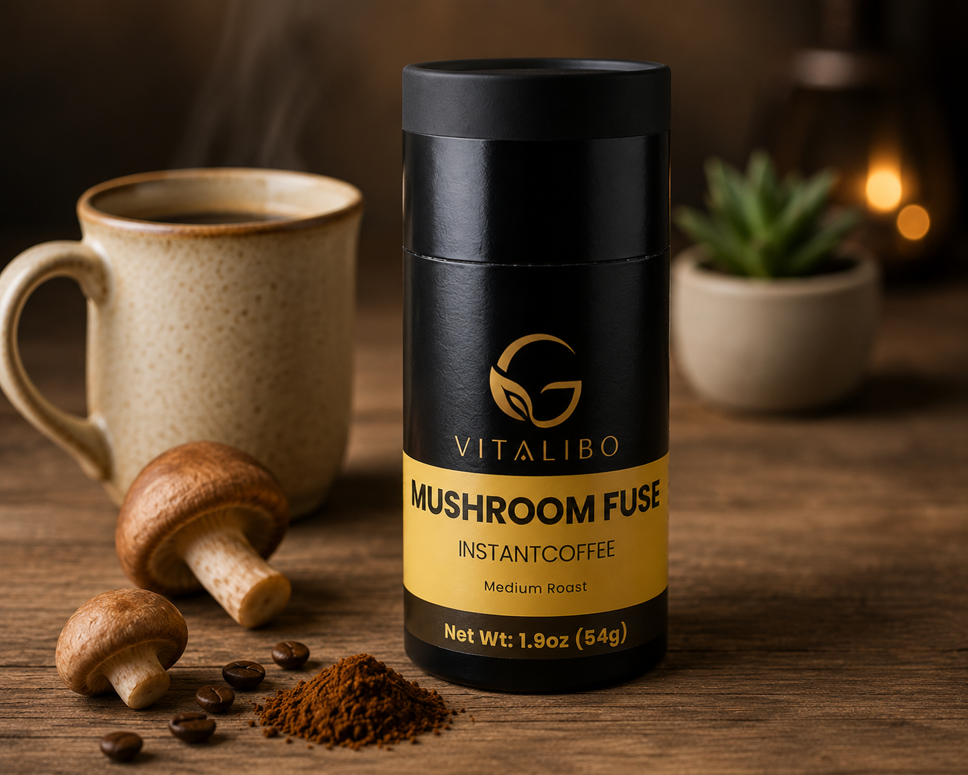 Mushroom Fuse Instant Coffee (Medium Roast)