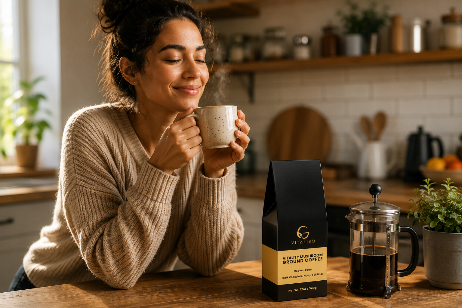 Vitality Mushroom Coffee (Medium Roast)