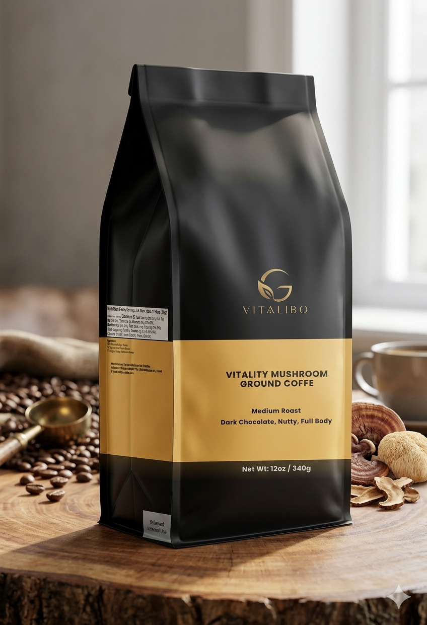 Vitality Mushroom Ground Coffee