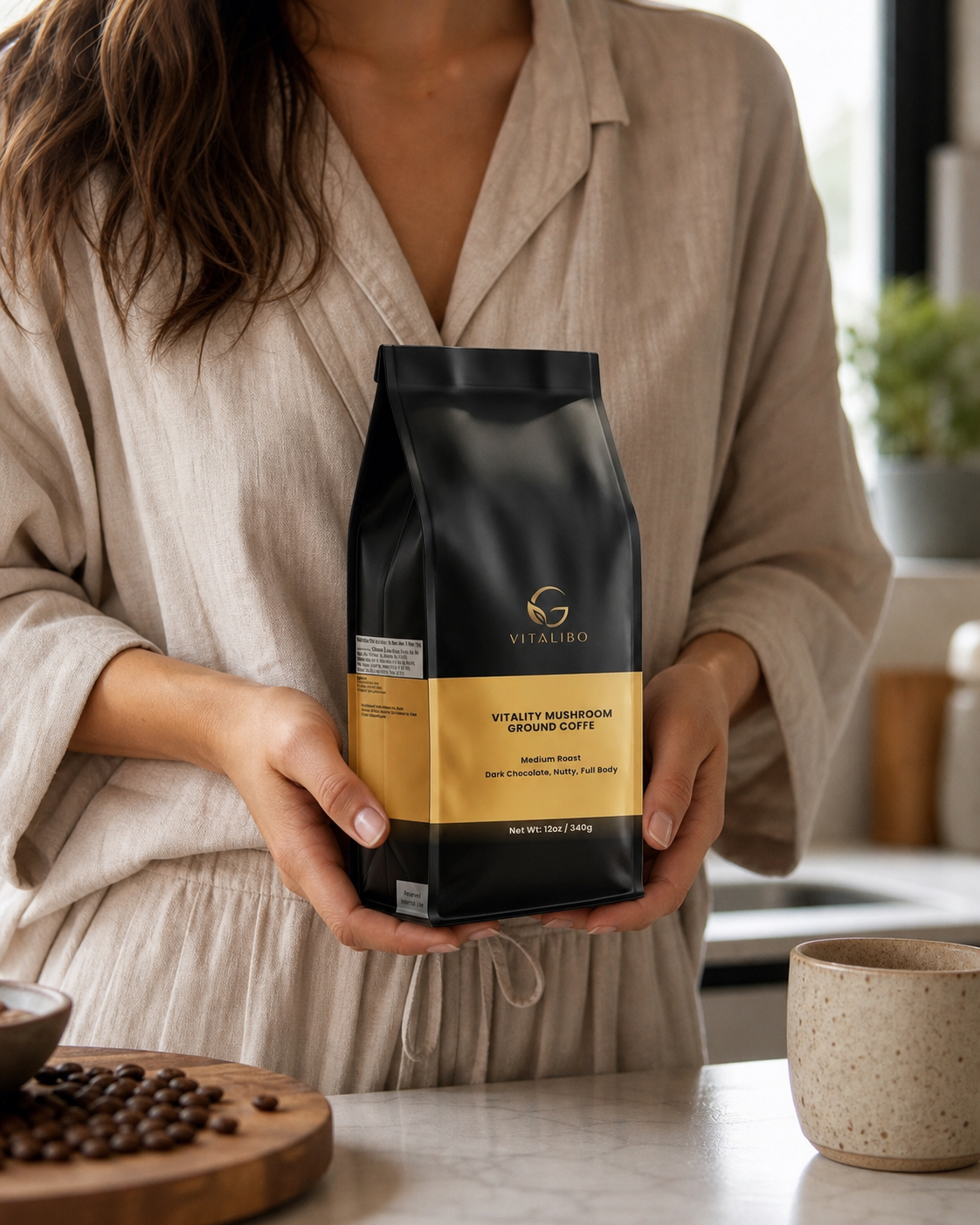Vitality Mushroom Ground Coffee